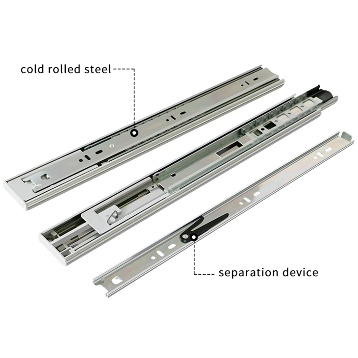 45kg Soft Close Drawer Slides